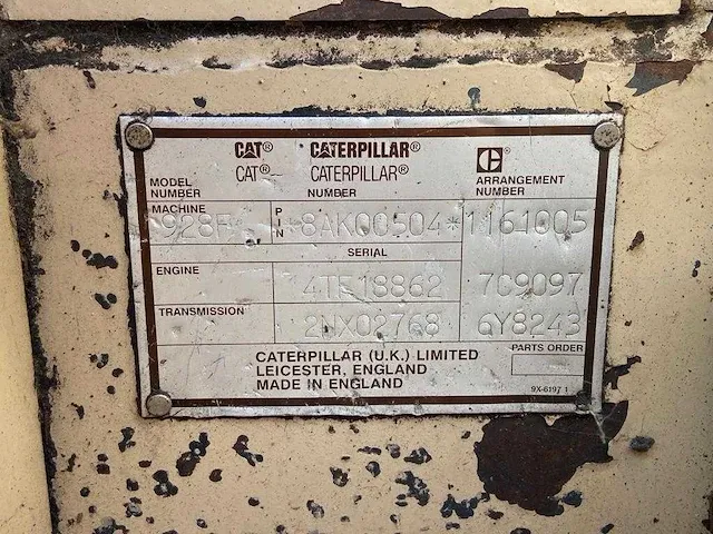 Caterpillar 928f shovel - afbeelding 10 van  18