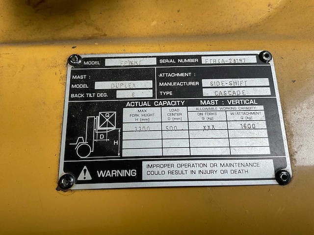 Caterpillar duplex vorkheftruck - afbeelding 12 van  14