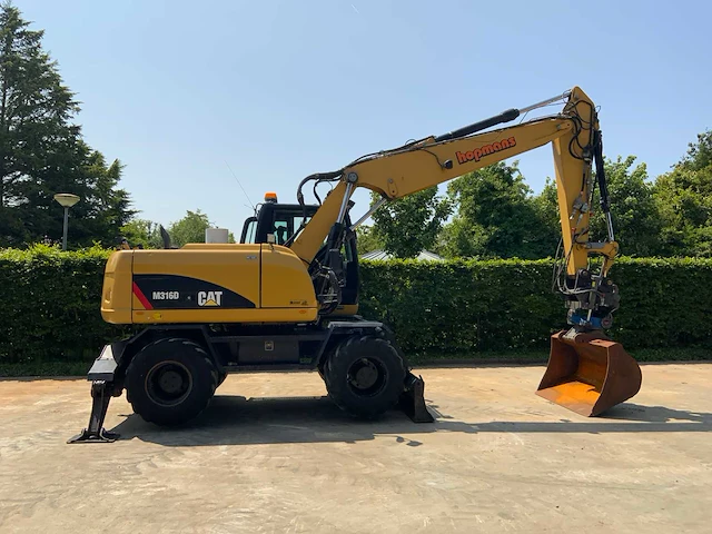 Caterpillar m316d smartboom banden graafmachine met afneembaar draaikantelstuk - afbeelding 3 van  67