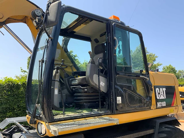 Caterpillar m316d smartboom banden graafmachine met afneembaar draaikantelstuk - afbeelding 43 van  67