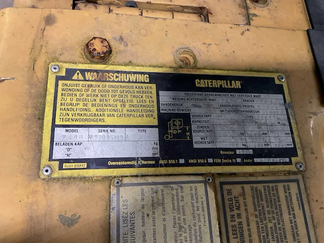 Caterpillar v400 vorkheftruck - afbeelding 6 van  6