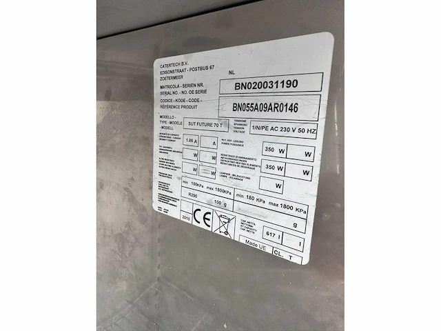 Catertech - sut future 70t - koelkast - afbeelding 3 van  6