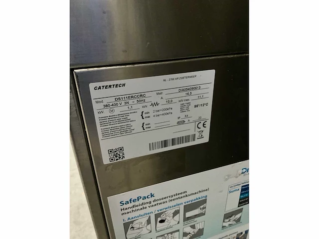 Catertech ds11erccrc vaatwasmachine - afbeelding 8 van  8