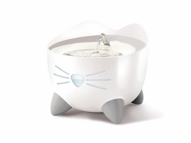 Catit pixi fountain rvs kattendrinkbak 20x20x16 cm wit - afbeelding 1 van  6