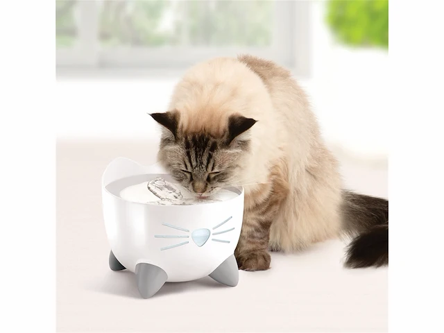 Catit pixi fountain rvs kattendrinkbak 20x20x16 cm wit - afbeelding 2 van  6