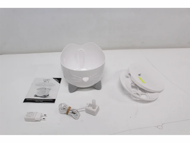 Catit pixi fountain rvs kattendrinkbak 20x20x16 cm wit - afbeelding 5 van  6