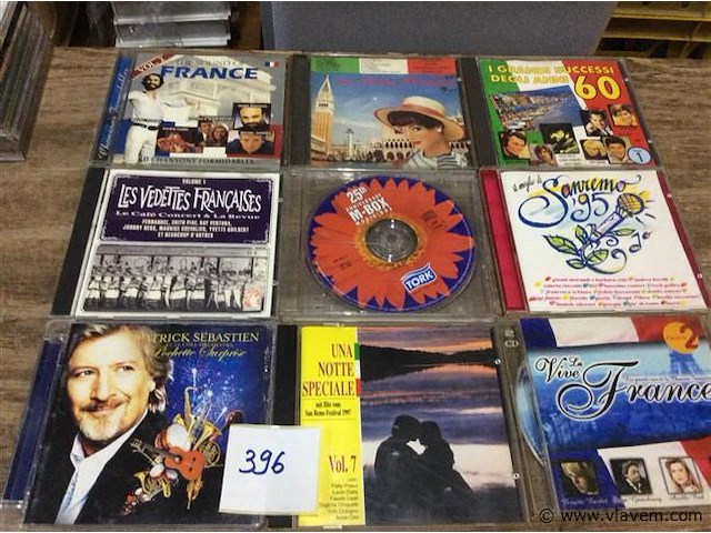 Cd's frans/italiaans divers 9stuks - afbeelding 1 van  3