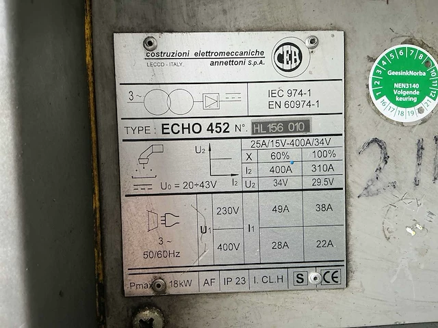Cea echo 452 lasapparaat - afbeelding 8 van  8