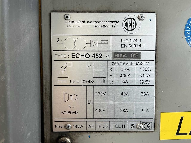 Cea echo 452 lasapparaat - afbeelding 9 van  9