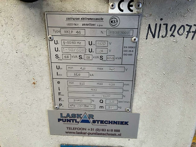 Cea nklp 46 puntlasmachine - afbeelding 5 van  8