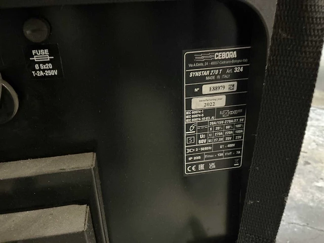 Cebora synstar 270t mig lasapparaat - afbeelding 6 van  8