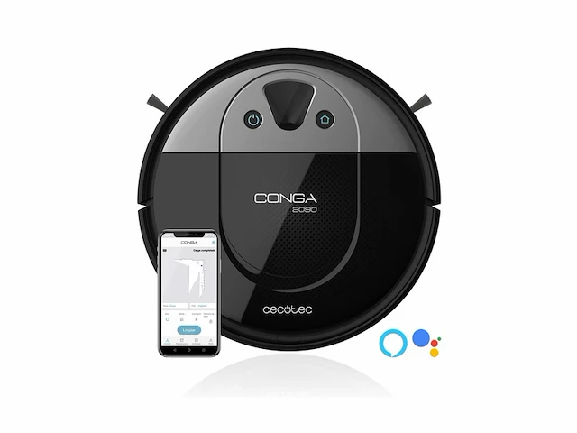 Cecotec conga 2090 vision robotstofzuiger met itech camara 360-technologie zwart - afbeelding 1 van  6