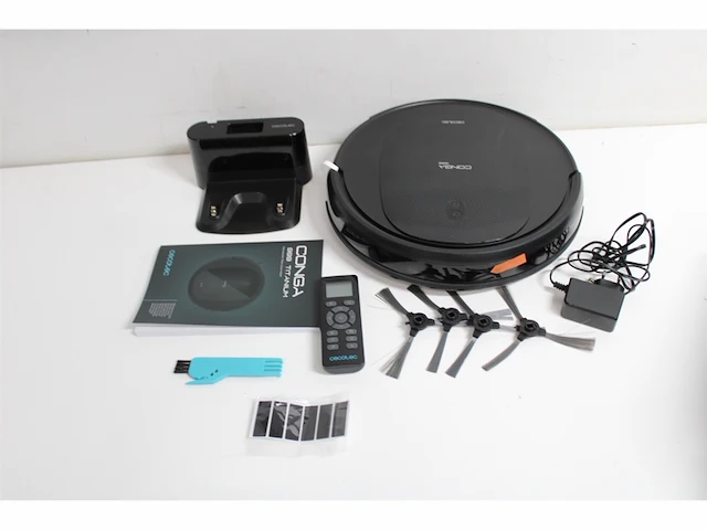 Cecotec robotstofzuiger conga 999 160 minuten autonomie 1400 pa 3 vermogensniveaus 6 programma's afstandsbediening titanium - afbeelding 5 van  6