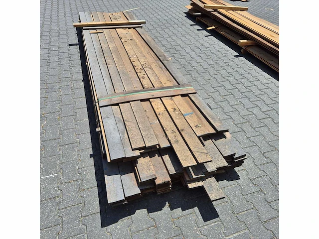 Ceder meranti planken (3600-4000x100x20mm) (70x) - afbeelding 4 van  5