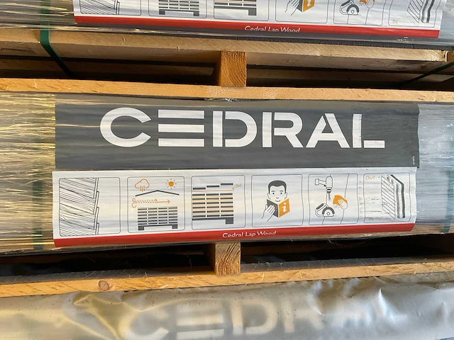 Cedral - gevelstrook - brandklasse a2 - tingrijs - 360x19x1 cm (144x) - afbeelding 8 van  9