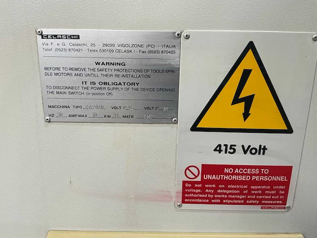 Celaschi - 2001 - tsa 240n - alleskunner/profileermachine - afbeelding 14 van  28