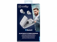 Celly bluetooth earbuds, flip1wh zilver/wit - afbeelding 1 van  2