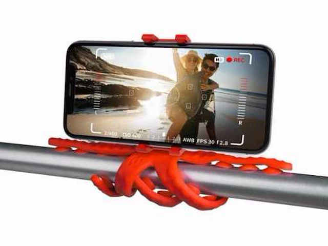 Celly flexible houder voor camera, squiddy. rood - afbeelding 1 van  2