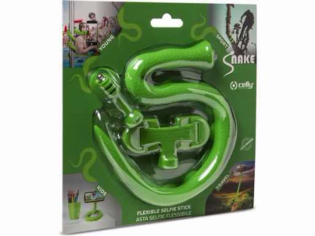 Cellysnake flexible selfiestickgroen - afbeelding 3 van  3