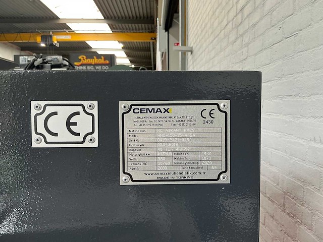 Cemax - hnc 1504 - cnc press brake - 2019 - afbeelding 3 van  14
