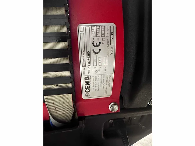 Cemb - 2019 - er80 spotter laser - banden balanceerapparaat - afbeelding 5 van  5