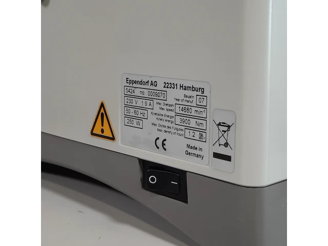 Centrifuge, eppendorf, centrifuge 5424 - afbeelding 7 van  15
