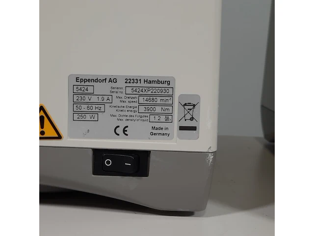 Centrifuge, eppendorf, centrifuge 5424 - afbeelding 13 van  15