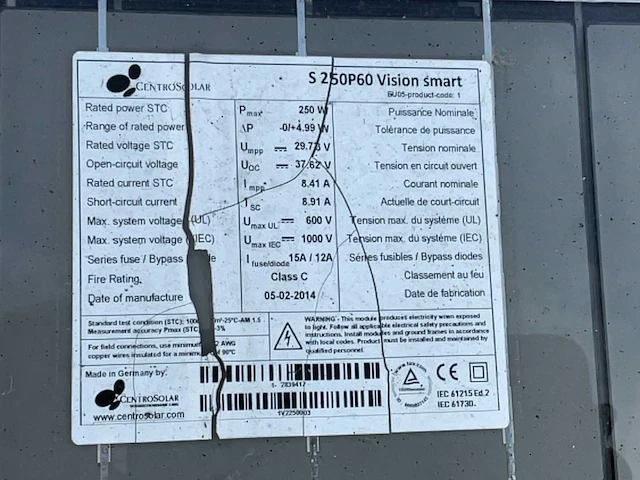 Centrosolar zonnepanelen met grind bakken (10x) - afbeelding 5 van  8