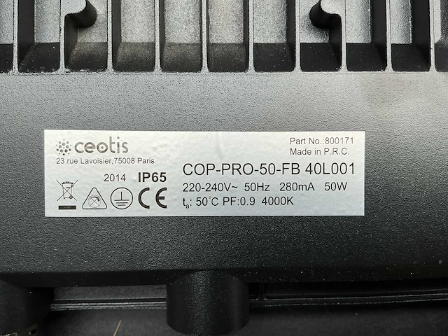 Ceotis cop-pro-50-fb 40l001 floodlight (20x) - afbeelding 5 van  5