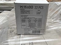 Ceragni plain green mat keramische wandtegel 15x30 cm 30 m² - afbeelding 10 van  10