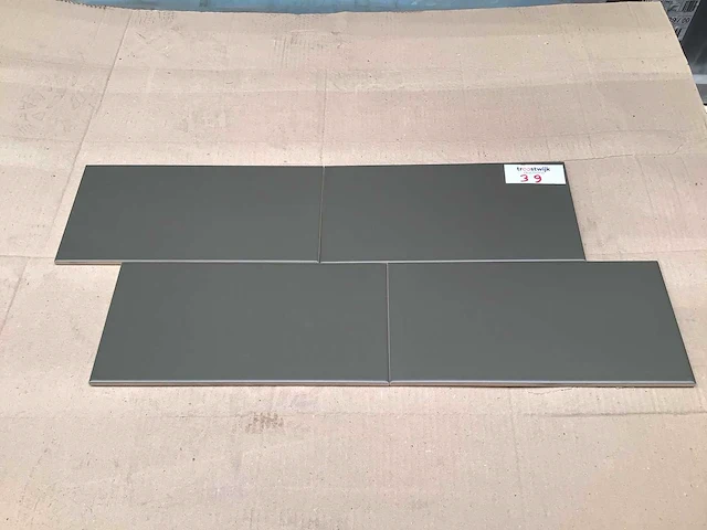 Ceragni plain green mat keramische wandtegel 15x30 cm 30 m² - afbeelding 3 van  10