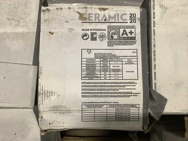 Ceramic f101 zon cinza vloertegel 20x20cm (14m2) - afbeelding 4 van  4
