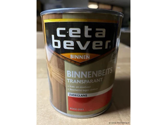 Ceta bever binnenbeits rood - 16 stuks - afbeelding 2 van  2