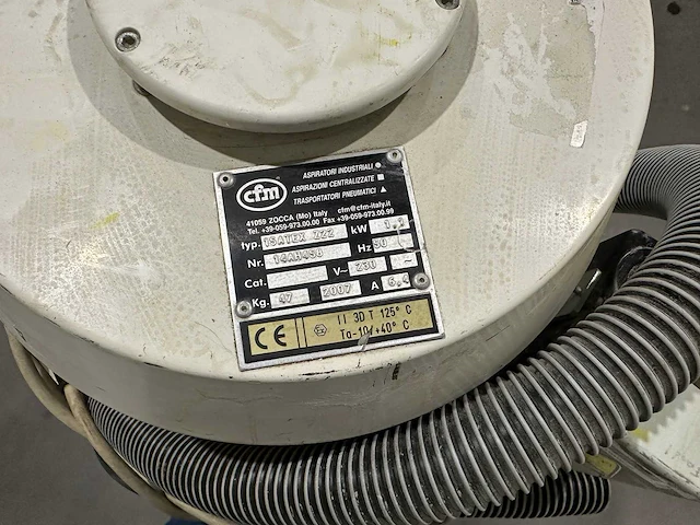Cfm 15 atex z22 industriële stofzuiger - afbeelding 7 van  7