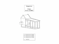 Chabo - kippenverblijf 1000x3000x1700mm - afbeelding 2 van  6