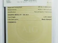 Chalcedony 2.35ct aig certified - afbeelding 3 van  4