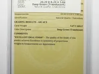Chalcedony 5.47ct aig certified - afbeelding 3 van  4