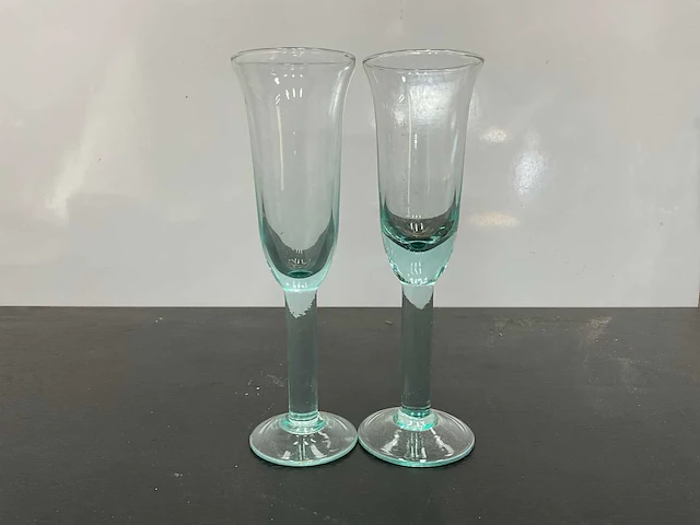 Champagne glas servies, glaswerk en bestek (48x) - afbeelding 1 van  1