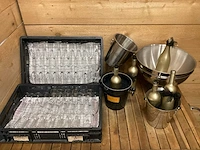 Champagne glazen met rvs koeler (85x) - afbeelding 1 van  5