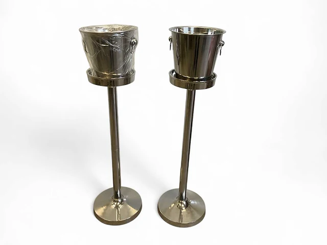 Champagne koeler op voet (2x) - afbeelding 1 van  6