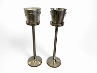 Champagne koeler op voet (2x) - afbeelding 1 van  6