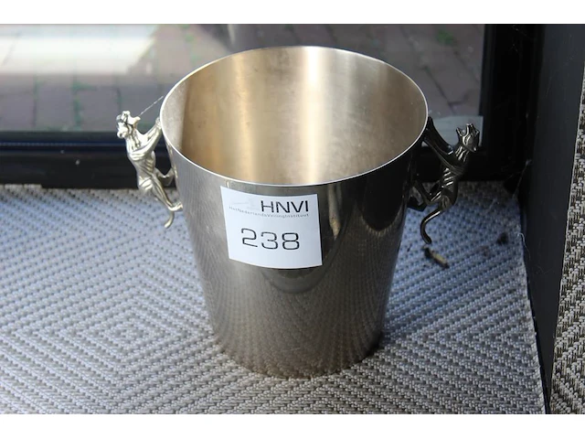 Champagnekoeler met hoogte 20 cm. - afbeelding 1 van  2