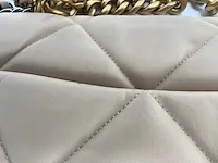 Chanel - 19 creme leder - - afbeelding 6 van  7