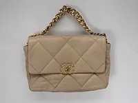 Chanel - 19 creme leder - - afbeelding 7 van  7