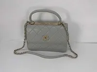 Chanel - cc flap grey caviar - afbeelding 1 van  6