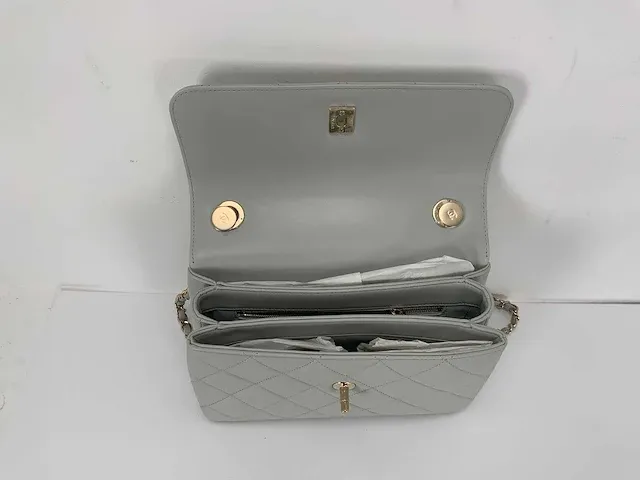Chanel - cc flap grey caviar - afbeelding 4 van  6