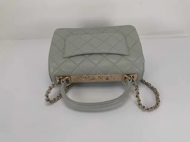 Chanel - cc flap grey caviar - afbeelding 5 van  6