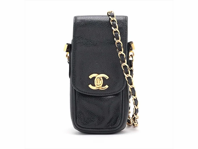 Chanel - timeless/classique -kaviaar leren schoudertas - afbeelding 1 van  9