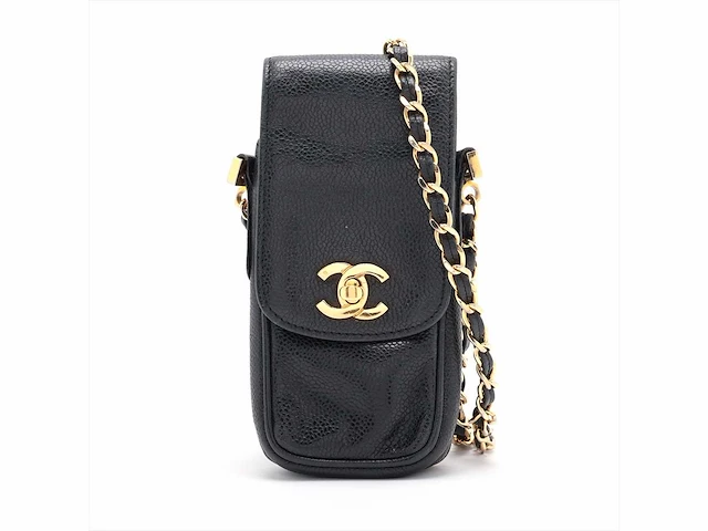 Chanel - timeless/classique -kaviaar leren schoudertas - afbeelding 1 van  9