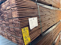 Channelsiding bruin geïmpregneerd 3000x140x18mm (120x) - afbeelding 2 van  3